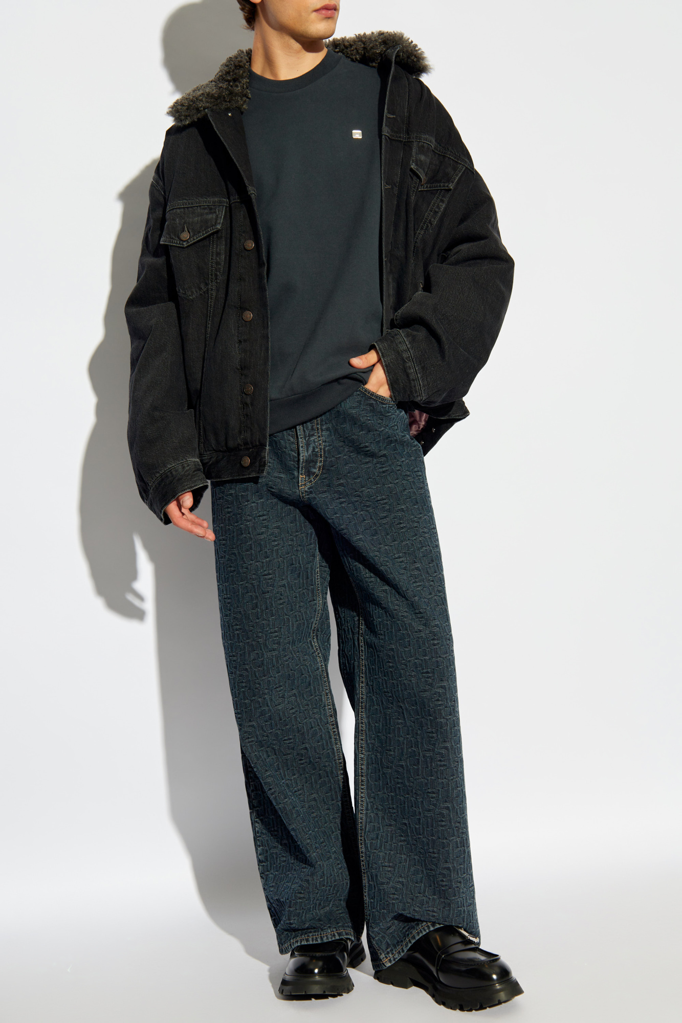 パンツ ACNE STUDIOS 1981M VINTAGE BLACK 44 Acne Studios - Loose fit jeans - 1981M - Black